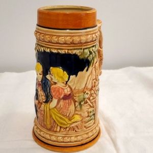 Vintage Beer Stein Happy Couple